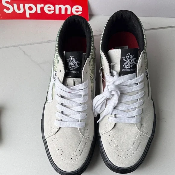 Supreme Vans Skate Grosso Mid “Dollar Bill” 💵 - Picture 3 of 12